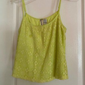 Mimi Chica Neon Yellow Tank Top